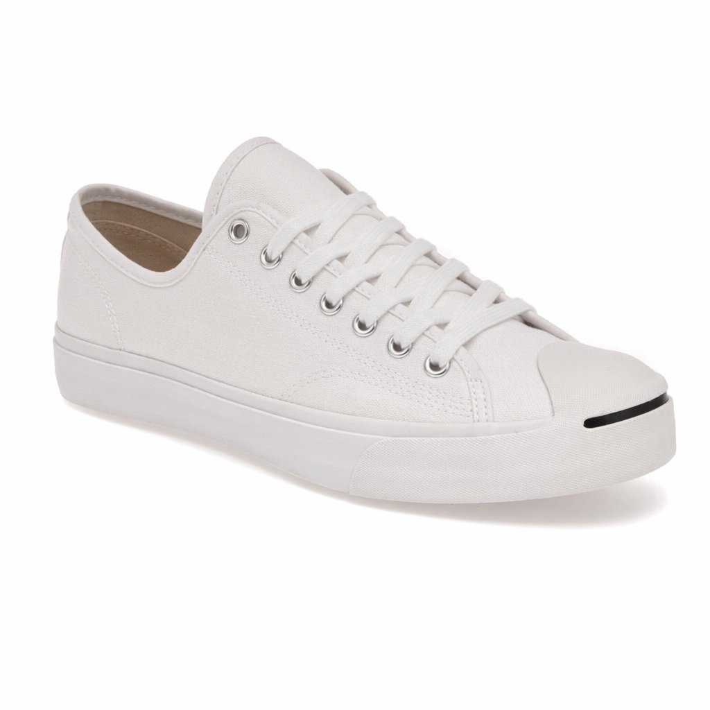 Low-Top Canvas Sneaker · White