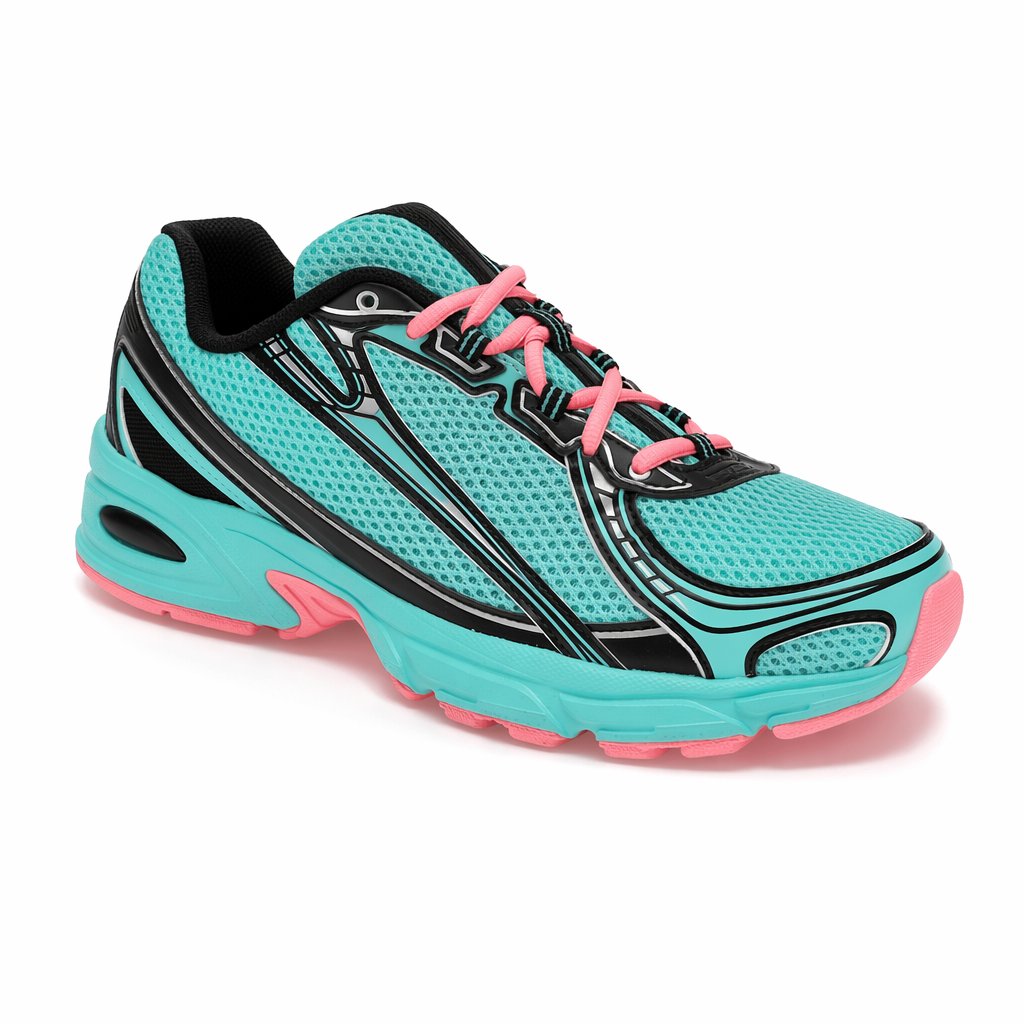 Retro Mesh Runner · Cyber Jade
