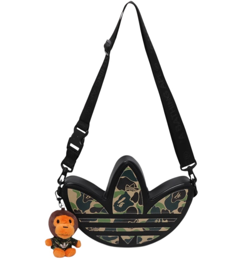 adidas x BAPE Camo Trefoil Shoulder Bag Black