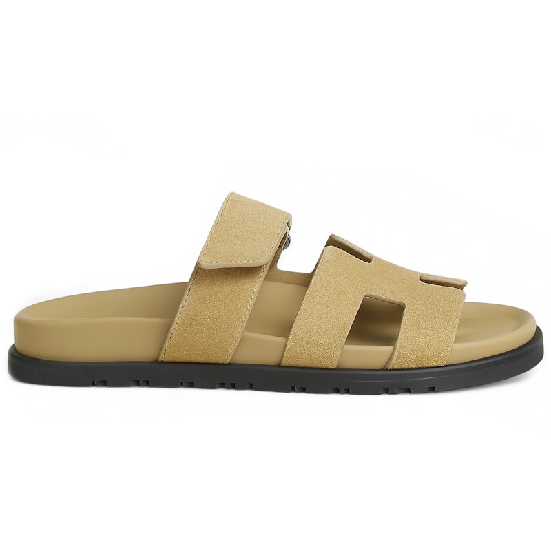 Hermes Chypre Sandal Beige Albâtre Suede Goatskin (Women's)