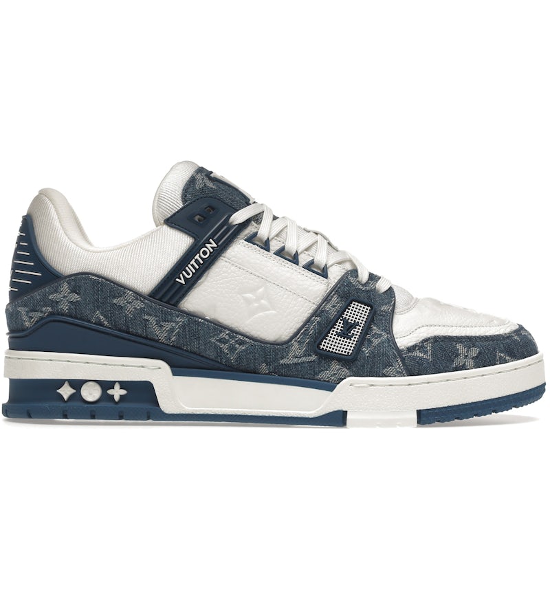 Louis Vuitton LV Trainer Monogram Denim White Blue
