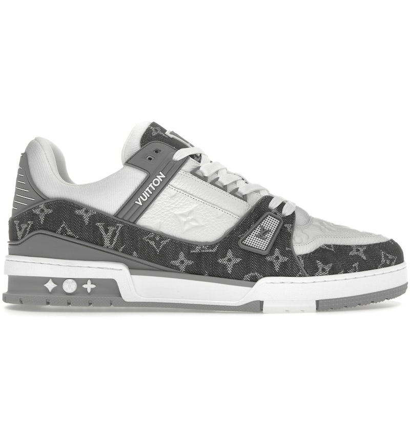 Louis Vuitton Trainer Monogram Denim Grey White