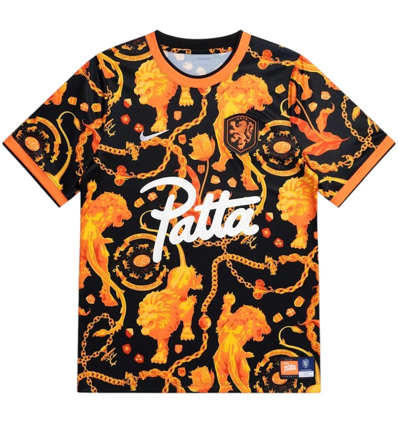 Nike x Patta x Netherlands KNVB Pre Match Jersey Orange