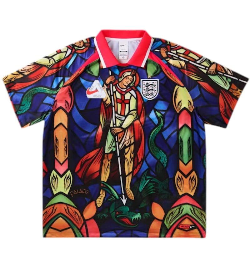 Palace x Nike England Dri-FIT Football Jersey Bright Crimson