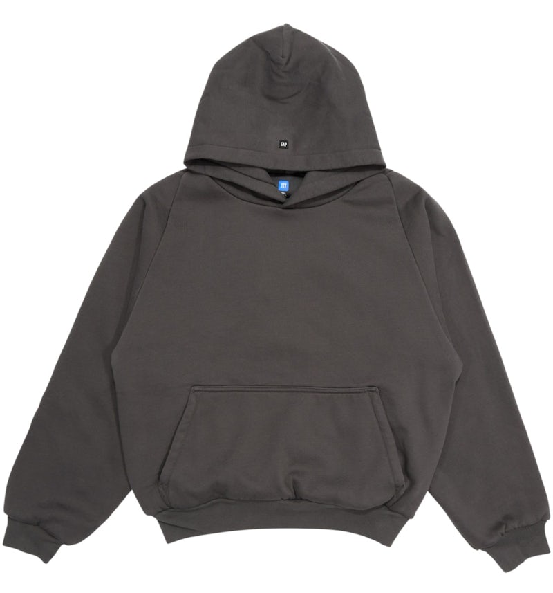 Yeezy Gap Logo Shrunken Hoodie Black